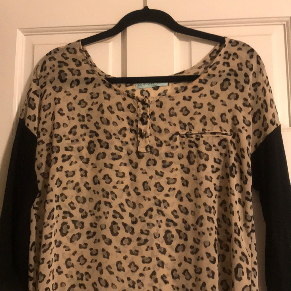 Leopard print blouse